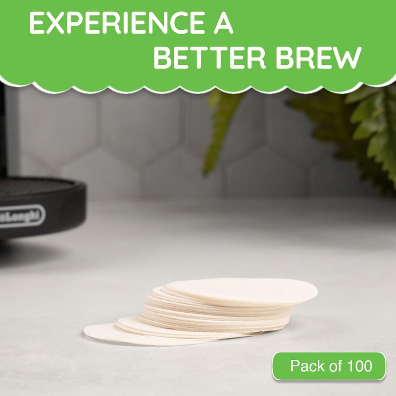 My-Cap Coffee Pod Paper Filters for use with Caps - Reuse Capsules for Vertuo Line Brewers - Coffee Paper Filters (Pack of 100) - Image 2